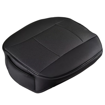 Car Seat Cover Front Cushion with PU Leather, Bamboo Charcoal Strips and 21.5 x 20.5 Inch Size