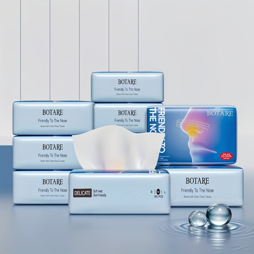 Facial Tissue 20 Packs – Dry & Wet Use, Sensitive Skin Safe, Absorbent Soft Tissues for Home Kitchen Bathroom Travel