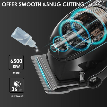 Professional Cordless Hair Cutting Shears – Kemei KM-1071 USB Rechargeable Electric Hair Scissors for Barbers, Salon, Spa & Travel, Portable Haircutting Tool