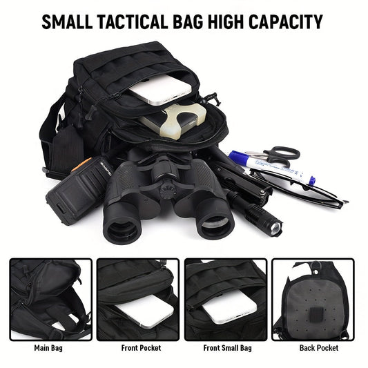 Tactical Sling Backpack Lightweight Military Shoulder Bag – Cycling, Sports, Travel & Daily Use, Zipper Closure, Available in Green, Black, Khaki, Desert, Grey & Jungle Camo