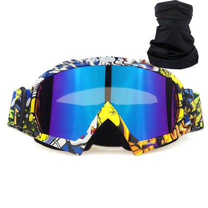 Ski Goggles Set with Black Headband – TPU Frame PC Lens Mirror Coating, Thick Foam Pad, Adjustable Strap, 28+ Color Styles, Adult Snow Goggles for Skiing & Snowboarding, Great Gift
