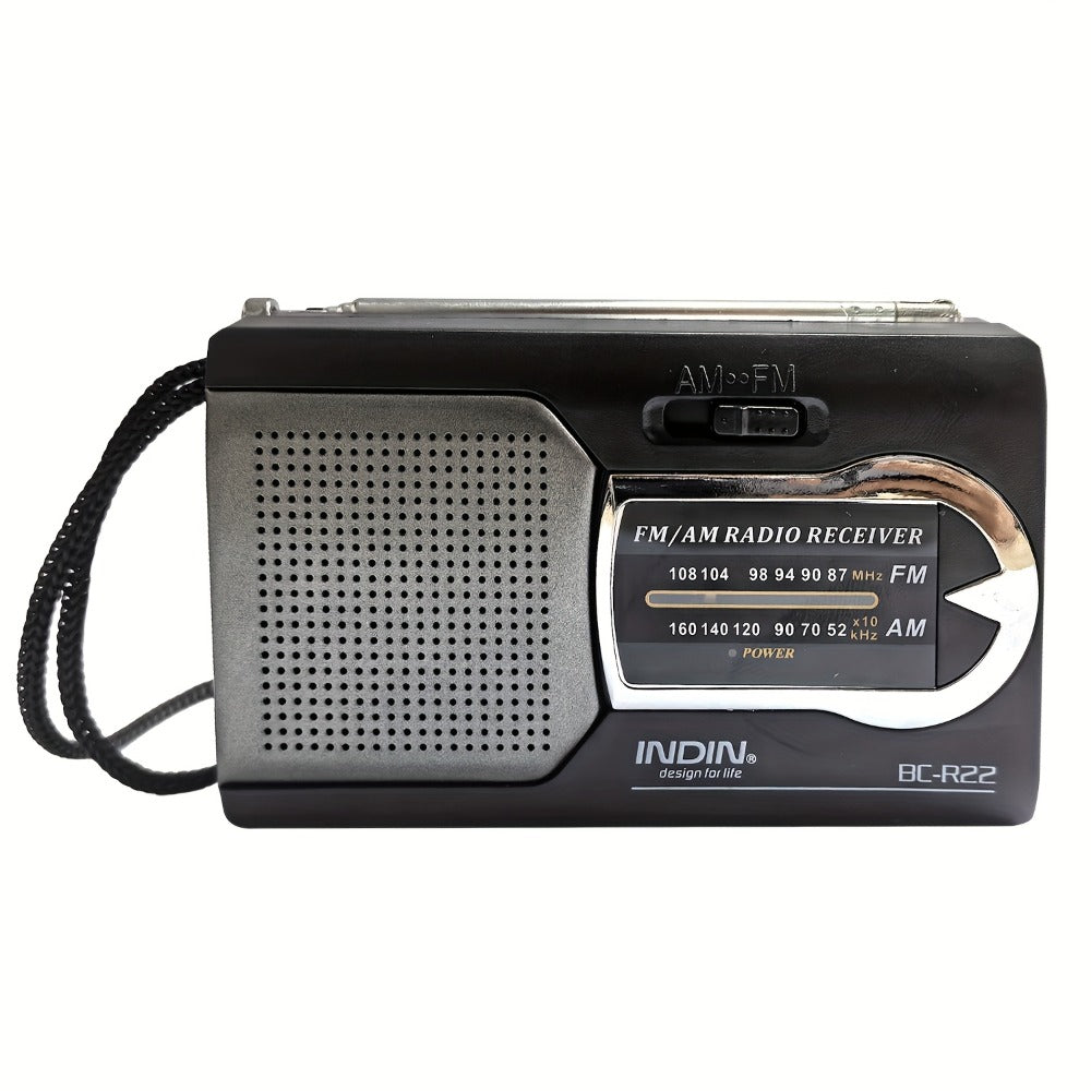 Portable AM FM Shortwave Radio with VFD Display, 21-Inch Antenna Long-Range Reception, AA Battery or DC Powered, Earphone Jack, for Emergency Preparedness Home Travel Seniors Camping