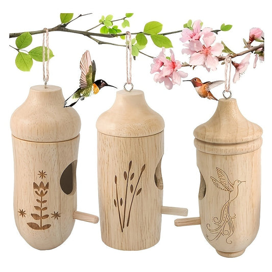 Hummingbird House | 3-Pack Yard Garden Park Birdhouse Nest Decoration