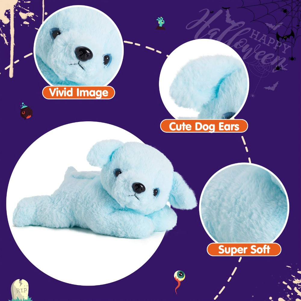 Plush Toy – Blue Puppy with Light-Up Body and Music for Colorful Interactive Room Display and Gifting