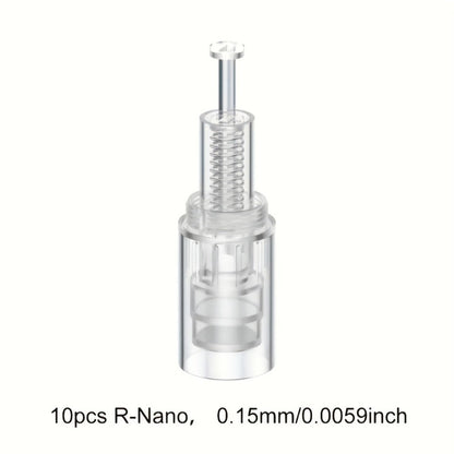 Microneedling Cartridges 10pcs Replacement Needle Tips for Derma Pen — 12 Pin 36 Pin R-Nano 0.25mm Screw-Lock, Compatible with L1 L3 L6 L8 S8 Microneedle Pen, Sterile Single-Use