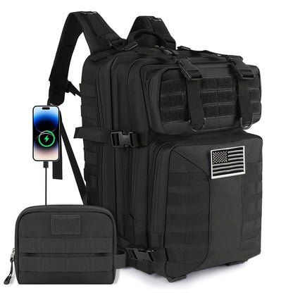 Tactical Military Backpack 50L – Large Capacity Molle Rucksack for Camping, Hiking, Hunting, Fishing & Travel, Unisex with Multiple Color Options