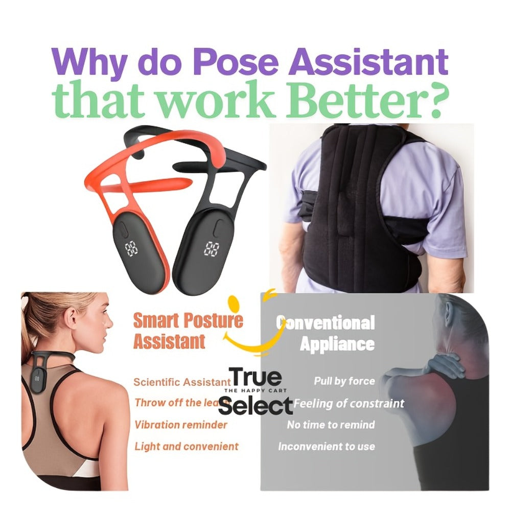 Posture Corrector Smart Vibration Reminder 1pc or 2pcs - Auto-Sensing 25° Slouch Alert USB Rechargeable Neck Back Support Trainer for Desk Office Gaming, Breathable ABS Silicone, Gift Ready
