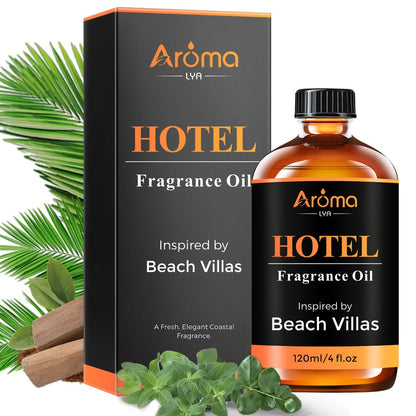 120ml Hotel-Style Fragrance Oil for Diffuser or Candle Projects in M Way, White Tea, Carlton or Beach Villas