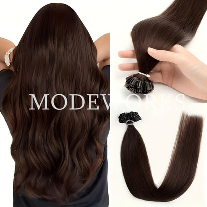 U-Tip Wavy Hair Extensions in 12, 14, 16, 18 or 20 Inch Lengths and 11 Protected Color Labels