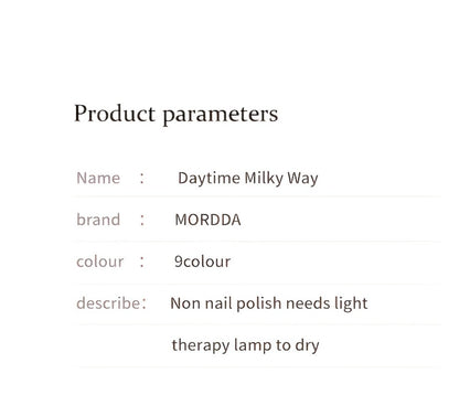 Shimmer Nail Art Gel Nine-Color Grid Palette with Metallic Neutral or Milky Way Color Selection