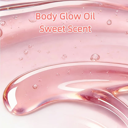 Vitamin B3 Body Oil, Two-Piece Set of 200ml Flip-Top Bottles with Coordinated Pink Niacinamide Labels