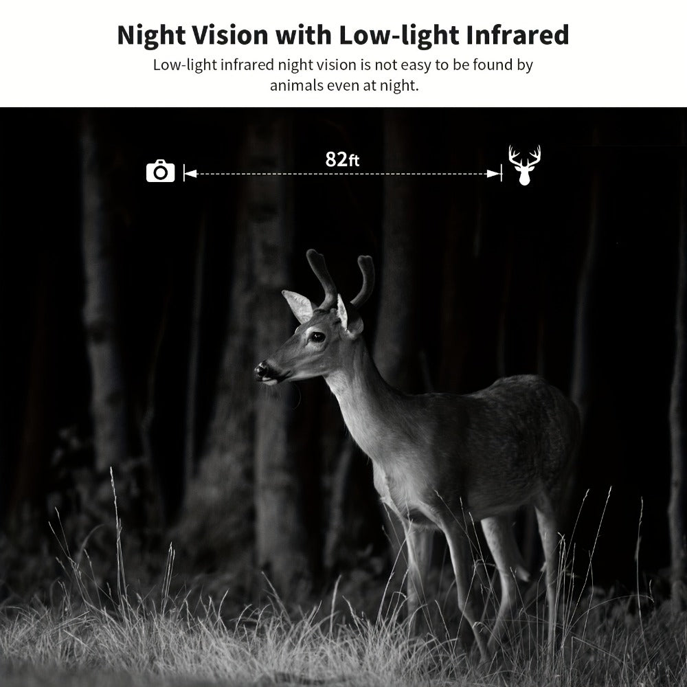 Solar Powered 4G Trail Camera 4K Live View 0.2s Trigger Speed 120° Wide Angle 850nm Night Vision No WiFi Needed Cellular Hunting Wildlife Game Camera with Remote Phone Access