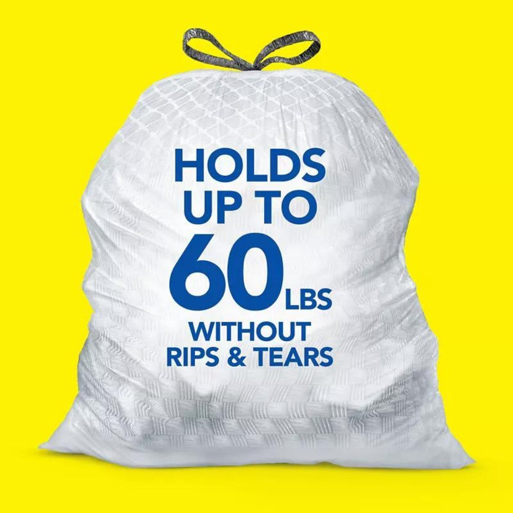 13 Gallon Kitchen Trash Bags 160 Count - Drawstring Tall Kitchen Garbage Bags Fragrance Free Leak Proof Heavy Duty