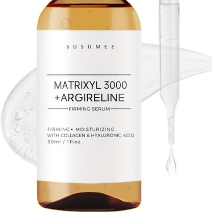 Matrixyl 3000 + Argireline Serum with Collagen, Hyaluronic Acid & Peptides — Anti-Aging Firming Face Serum, Smooths Wrinkles & Expression Lines, Alcohol-Free, 30ml / 1 fl oz
