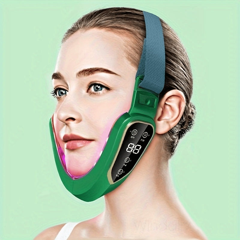 Double Chin Reducer Face Lifting Massager - 6-Speed Electric V-Line Facial Slimming Device