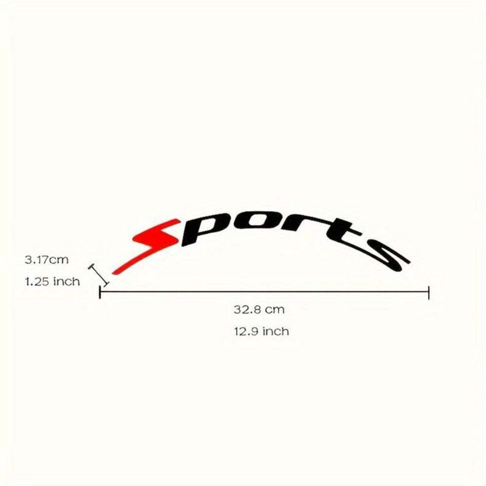 Tire Letter Stickers – Sport Racing PVC Tire Decals for Car & Motorcycle, Self-Adhesive Raised Letter Stickers, Cool Car Modification Decoration (Pack of 8)