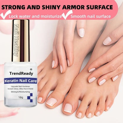 Colored Nail Hardener Set Pink White Yellow - Fast Drying 15ml Nail Strengthener for Weak Splitting Brittle