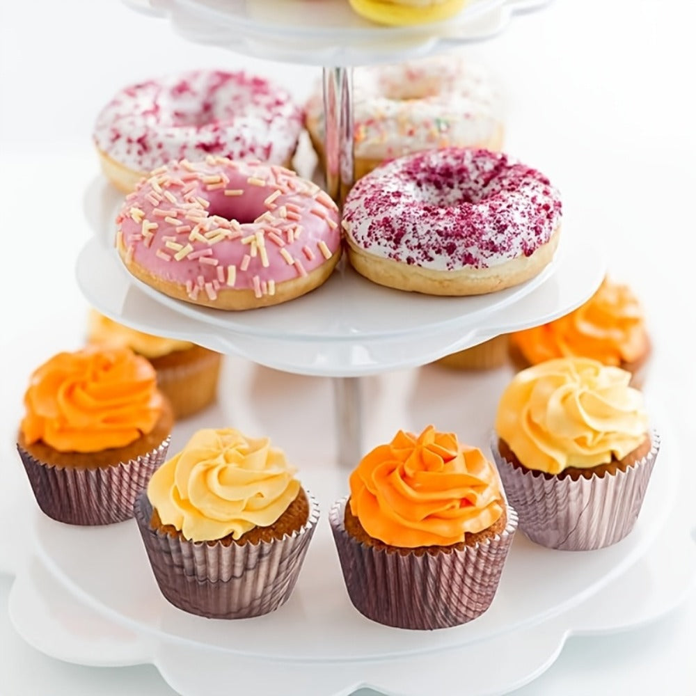300-Piece Woodland Animal Paper Cupcake Liner Set with Woodgrain Print for Parties and Holiday Baking