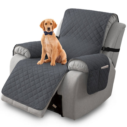 Non-Slip Recliner Chair Cover Sofa Slipcover with Elastic Straps Washable Pet Furniture Protector Indoor Outdoor 8 Colors