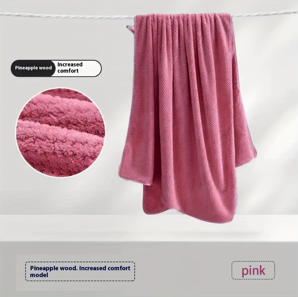 Towel Set 16 Piece 300GSM Coral Fleece Bath Towels and Washcloths in 11 Solid Colors for Home and Guest Use