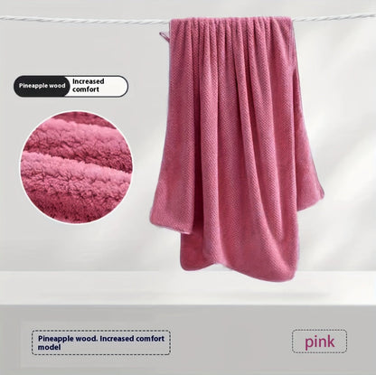 Towel Set 16 Piece 300GSM Coral Fleece Bath Towels and Washcloths in 11 Solid Colors for Home and Guest Use