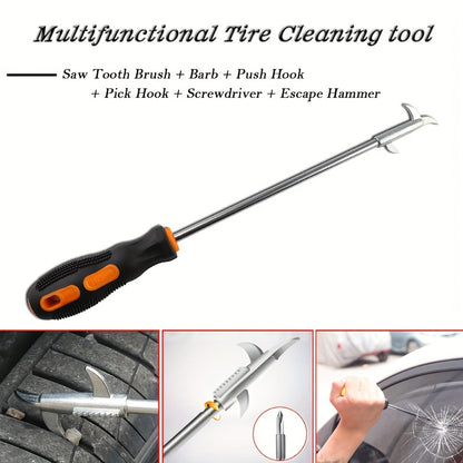 Car Lockout Kit Emergency Door Opener Tool Set with Carrying Bag - Portable Vehicle Unlock Kit for Locked Car Doors