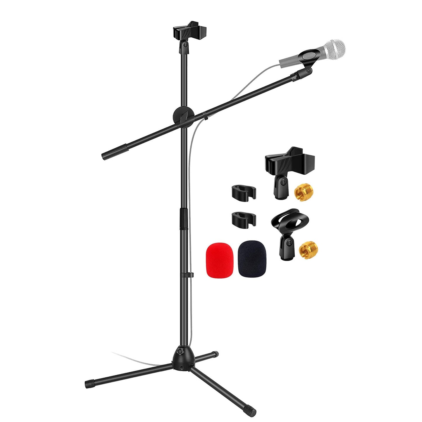 Adjustable Microphone Boom Stand shown in the DEEP BLUE option