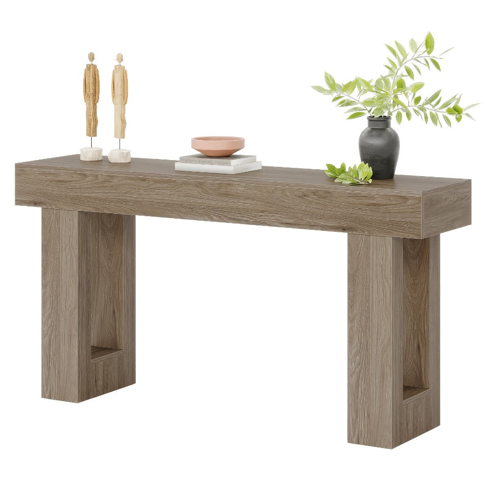 63-Inch Narrow Console Table, Hallway Accent Table for Entryway detail image - detail view 7