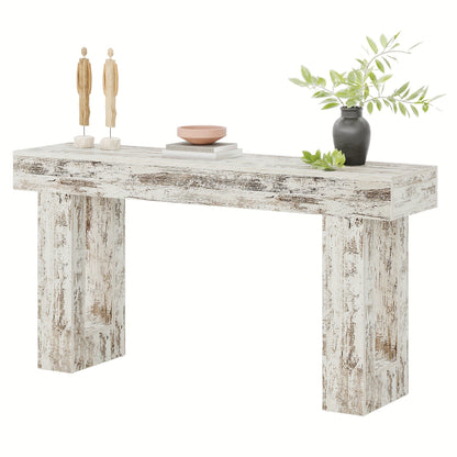 Console Table shown in the Distressed White option