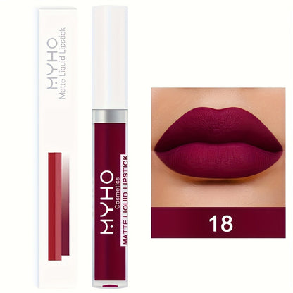 Lip Gloss Set by MYHO Cosmetics with 9 Matte Lip Colors per Set and Two Retained Shade Collections