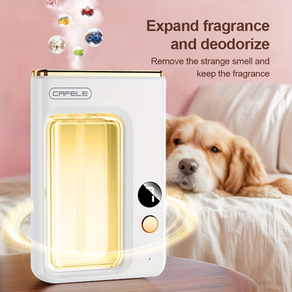 USB Aroma Diffuser with Seven Mist Levels, Front-Window Color Light and One Shangri-La or Encounter Oil Bottle