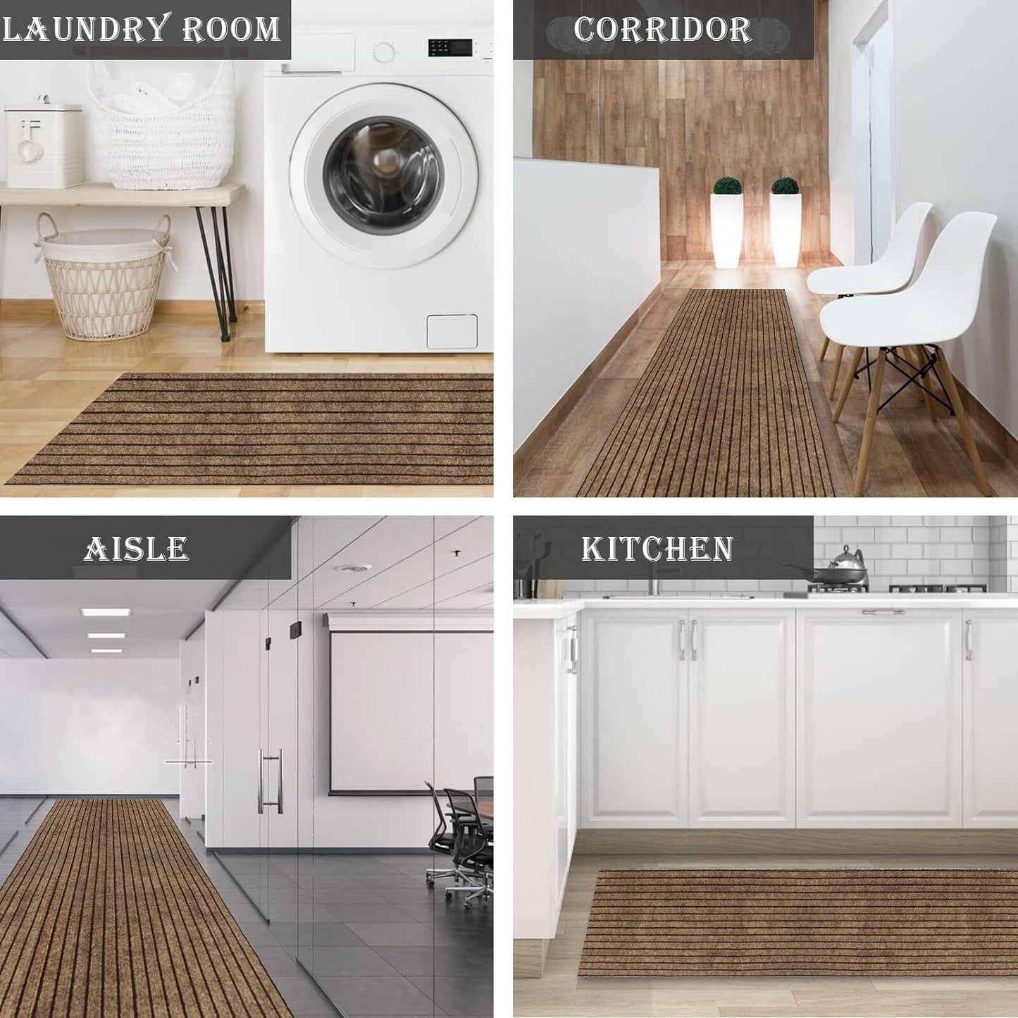 Two-Foot Hallway Runner with Eight Pattern-Color Families and 75 Listed Length Combinations