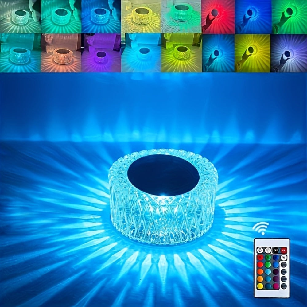 Night Light with 16 Color Modes, Three Brightness Levels, Touch Control and USB-Rechargeable Bird’s-Nest Design