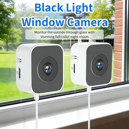 Security Camera 6MP Window Model with Dual-Band WiFi, Full-Color Night Vision, Human Detection and 1 or 2 Pack