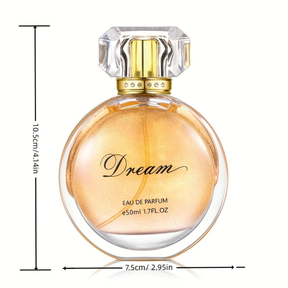 Perfume for Women in 1.7 oz Golden Floral Bottle with Rose Accent and Formaldehyde-Free EDP Formula