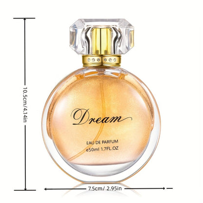 Perfume for Women in 1.7 oz Golden Floral Bottle with Rose Accent and Formaldehyde-Free EDP Formula