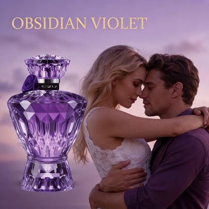 Obsidian Violet Eau de Parfum Spray, 75ml Purple Bottle with Floral, Woody and Musk Scent Profile
