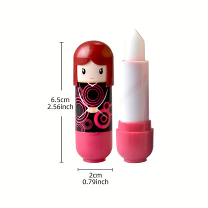24-Piece Doll-Shaped Lip Balm Display Set in Two Illustrated Set A or Set B Checkout Options