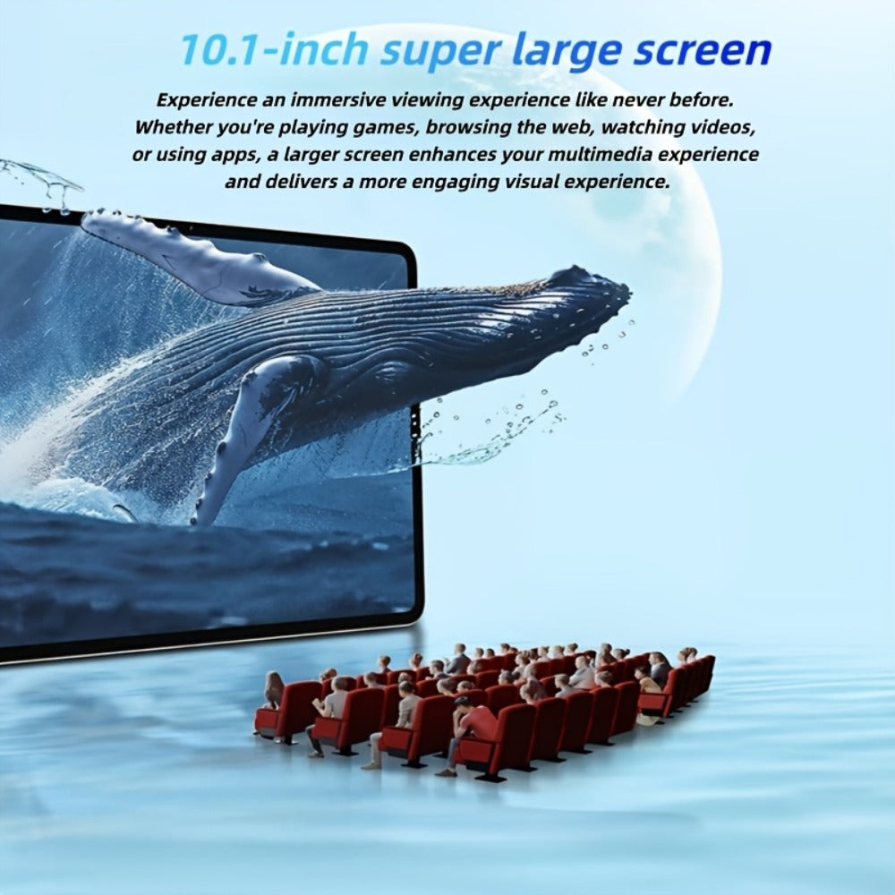Android Tablet 10.1-Inch with Android 13, 6GB Total RAM, 128GB Internal Storage and Dual 4G LTE SIM