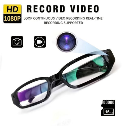 1080P HD Camera Glasses with Motion Detection – Video Recorder Camcorder Eyeglasses for Sports, Driving, Fishing & Outdoor Activities | Eye Protection Frame, USB Charging, Lightweight Durable Design