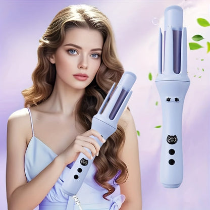 Hair Curler - One Button Electric Rotary Curling Iron with LED Display, 9-Speed Intelligent Temperature Control