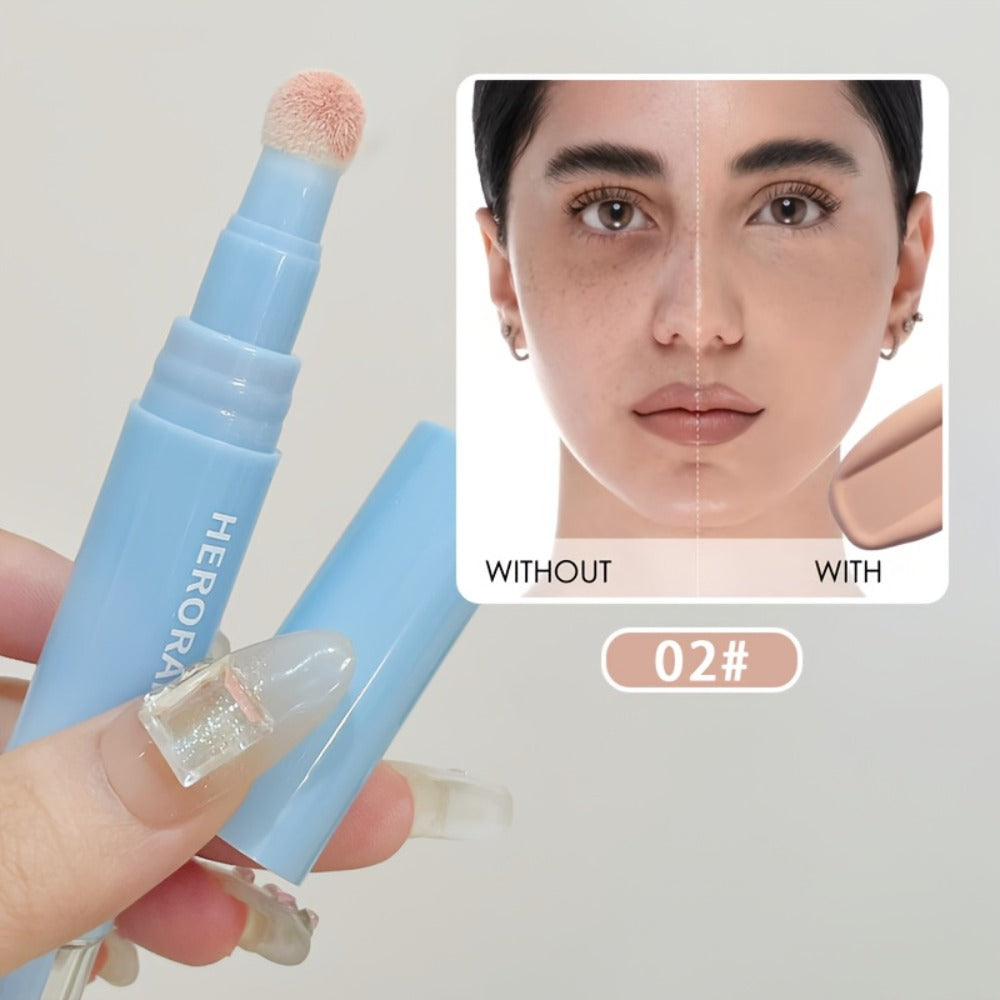Three-Color Concealer Pen Set with Rounded Sponge-Tip Applicators and Compact 12.3 cm Tube Format