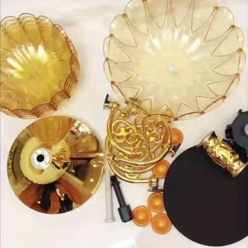 Five-Tier Rotating Fruit Plate Set with Round Multi-Layer Bowls for Snacks, Candy or Dessert Display