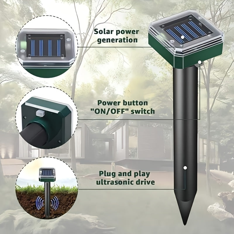 Solar Outdoor Lights for Garden, LED Landscape Path Lights IP44 Waterproof, Solar Lawn Projection Lights for Yard Courtyard Patio, 2/4/6/8/10 Pack Christmas Holiday Decor