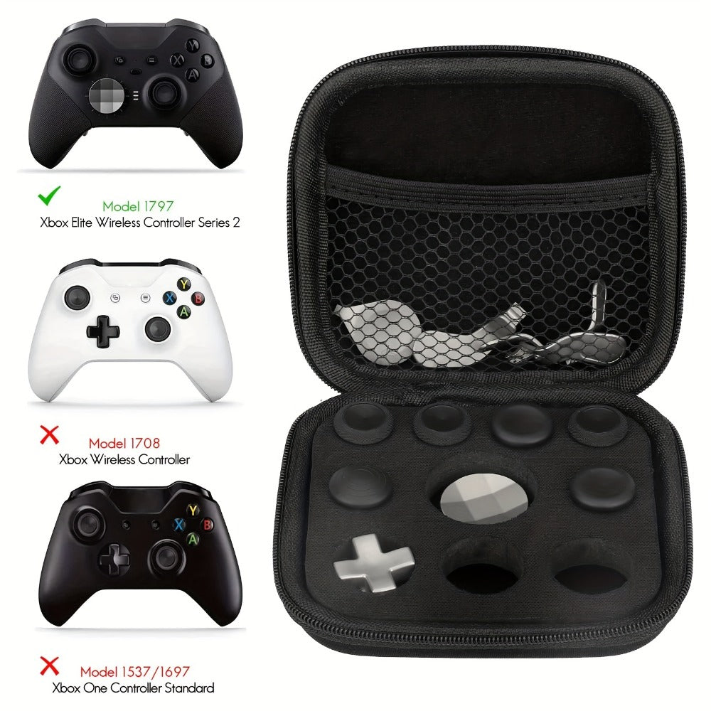 Xbox Elite Series 2 Controller Thumbstick Paddles Button Set - Stainless Steel ABS Magnetic Interchangeable D-Pad Thumb Sticks Replacement Kit