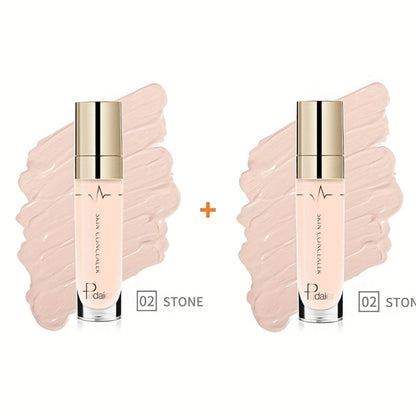 Two-Piece Under-Eye Concealer Set with Liquid Stick Applicators for Buildable Everyday Face Makeup