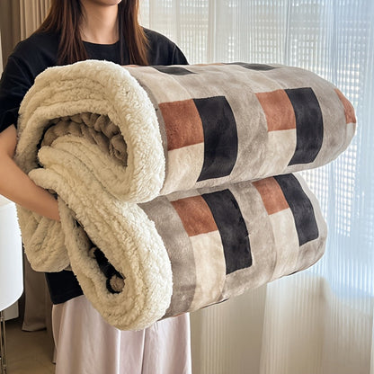 400-450 GSM Flannel Blanket with Plush-Look Lining, 16 Pattern Choices and Four Size Labels