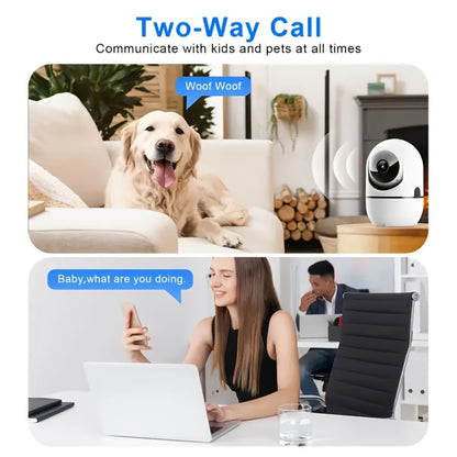 Security Camera 4MP Indoor Model with Dual-Band WiFi, 360 Pan-Tilt, Color Night Vision and Two-Way Audio