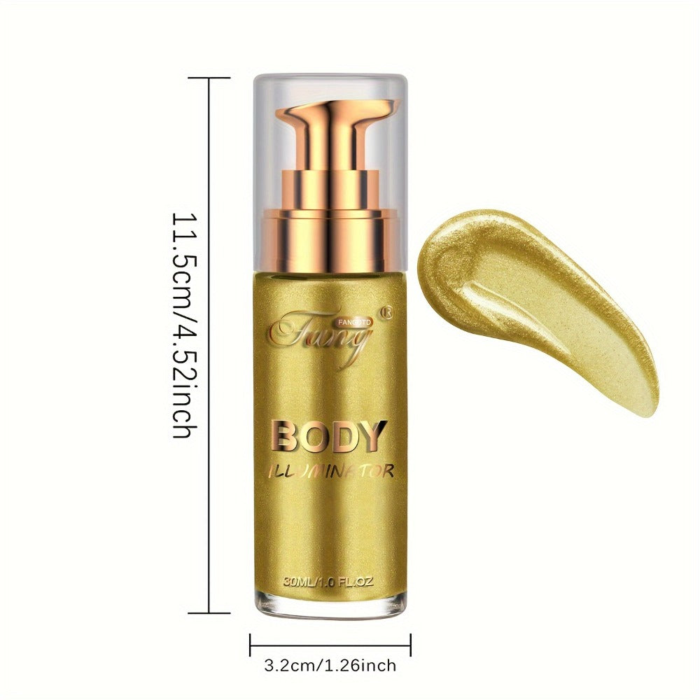 Liquid Luminizer Set of 2 Moisturizing Shimmer Highlighter for Face and Body Glow - All-in-One Illuminator Bronzer Dewy Finish Summer Makeup Kit Women Beauty Gift