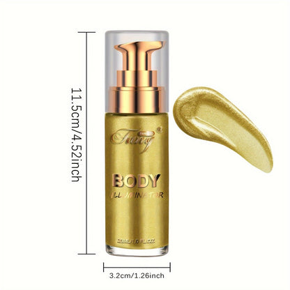 Liquid Luminizer Set of 2 Moisturizing Shimmer Highlighter for Face and Body Glow - All-in-One Illuminator Bronzer Dewy Finish Summer Makeup Kit Women Beauty Gift